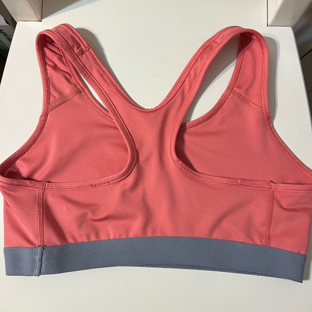 Nike Coral Racerback Sports Bra with Elastic Band